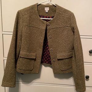 A New Day womens cropped blazer olive